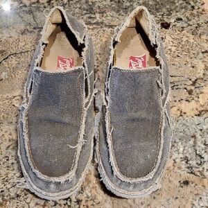 ?B2G1 New TONY LAMA BOOTS Grey Knit Canvas Loafers Tony Lama Marco 12 main image 4